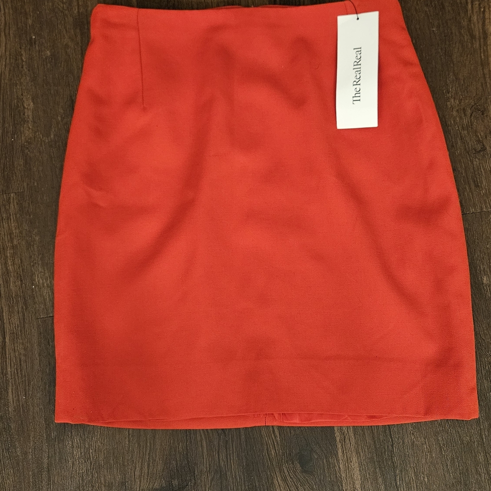 Authentic Gianni Versace Couture Red Skirt – Vintage 1990s Size 8 - 10